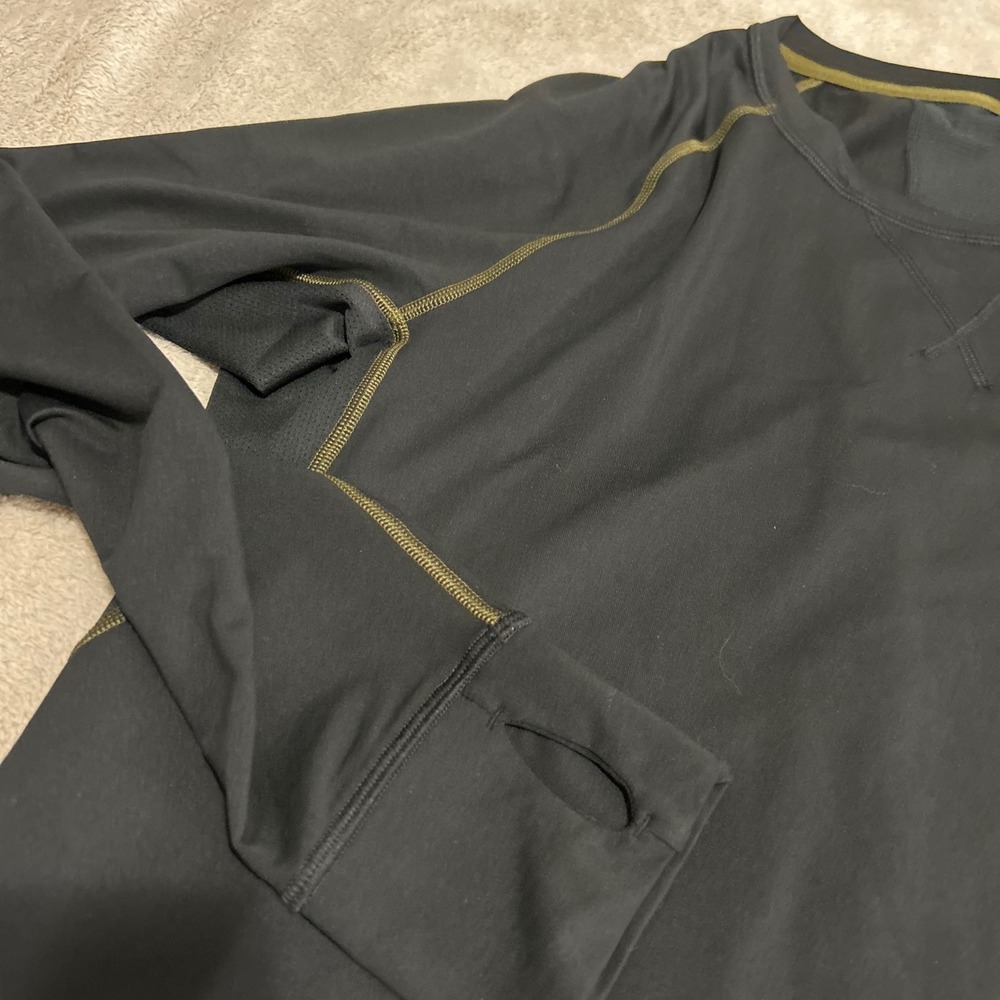 Alaskan Hardgear Duluth Base Layer Mens XL Black Long Sleeve Thumbhole Shirt - Picture 4 of 9